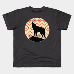 Wolf Pattern - 4 Kids T-Shirt